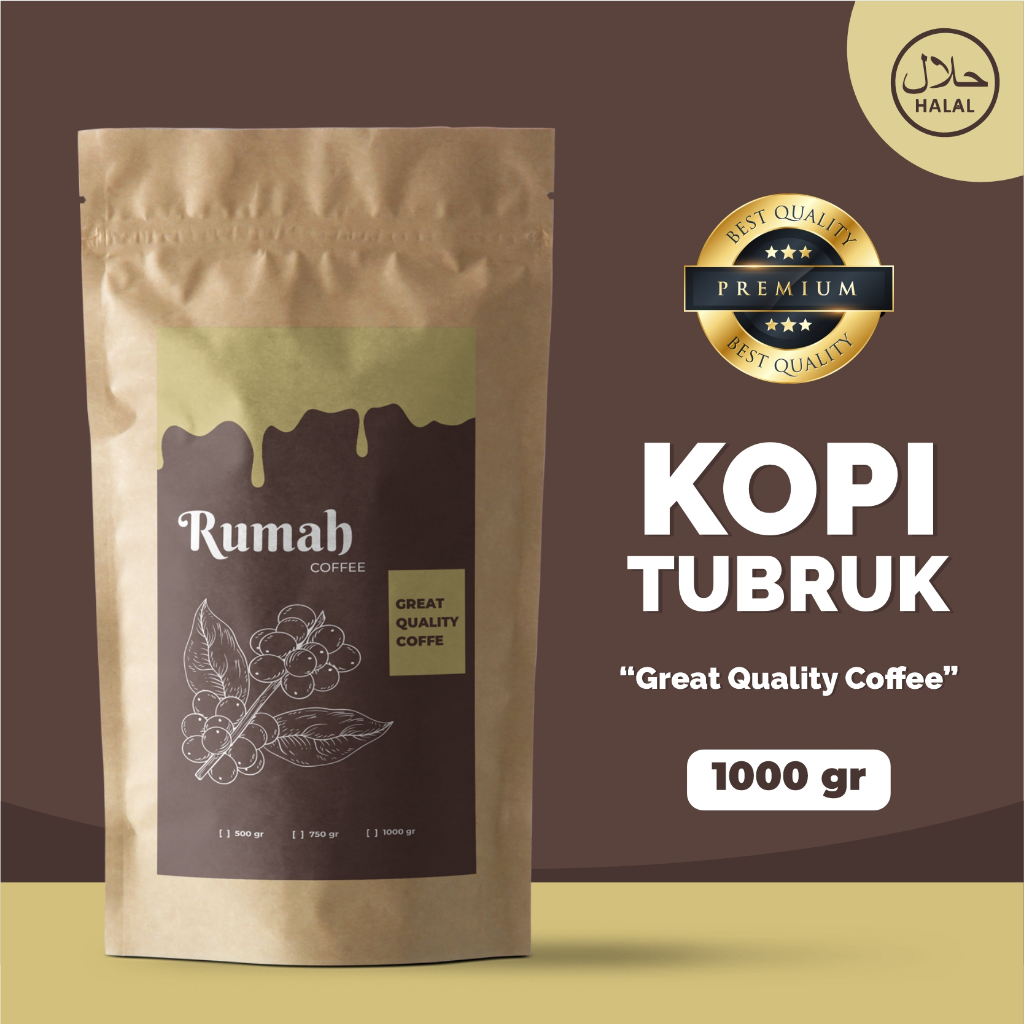 

Bubuk Kopi Tubruk Isi 1 Kg Rasa Mantap