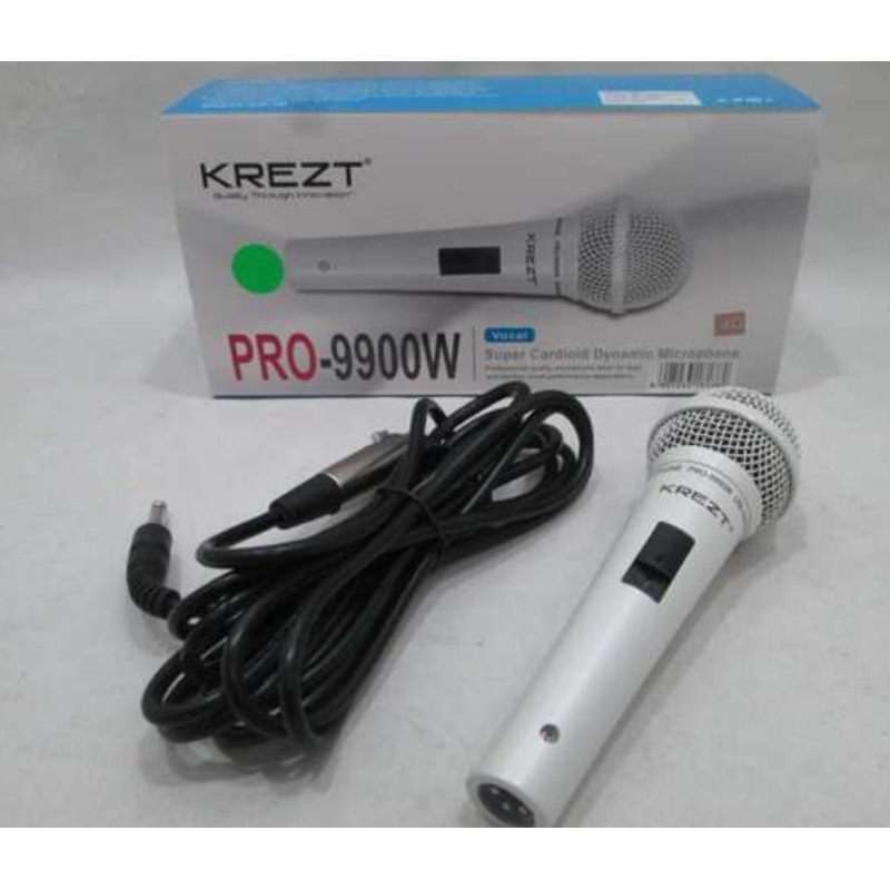 MIC DYNAMIC KREZT PRO-9900 + SWITCH ON-OFF PUTIH