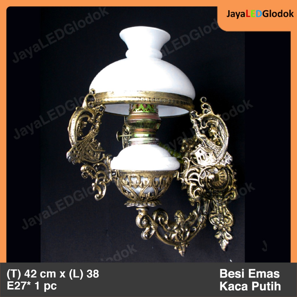 Lampu Dinding Klasik Antik Ruang Tamu Jawa Betawi Hias 80