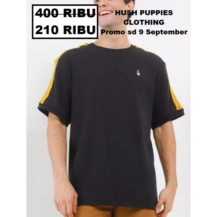 Kaos hush puppies pria laki laki men original sale seri BINGO