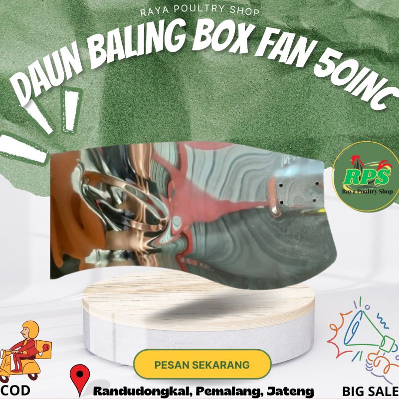 DAUN BALING-BALING BOX FAN 50"