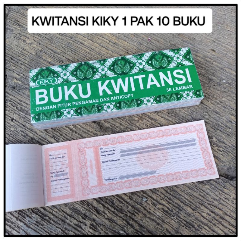 

1 Pak Buku Kwitansi Kecil Kiky Isi 10 Buku