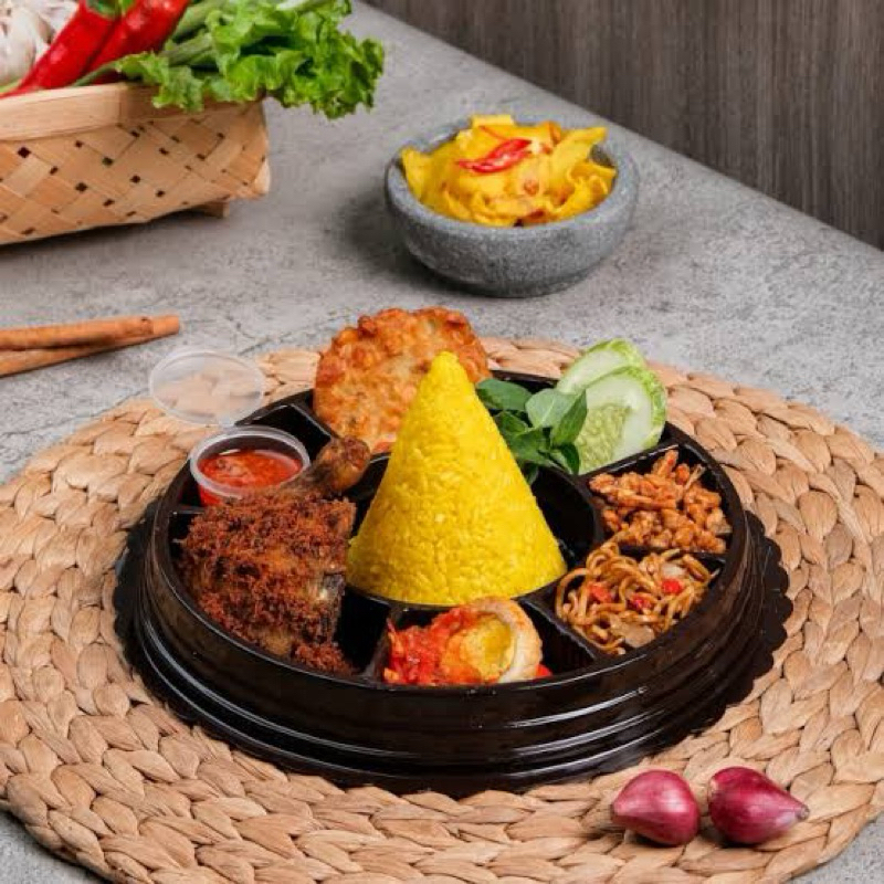 

Paket tumpeng mini nasi kuning