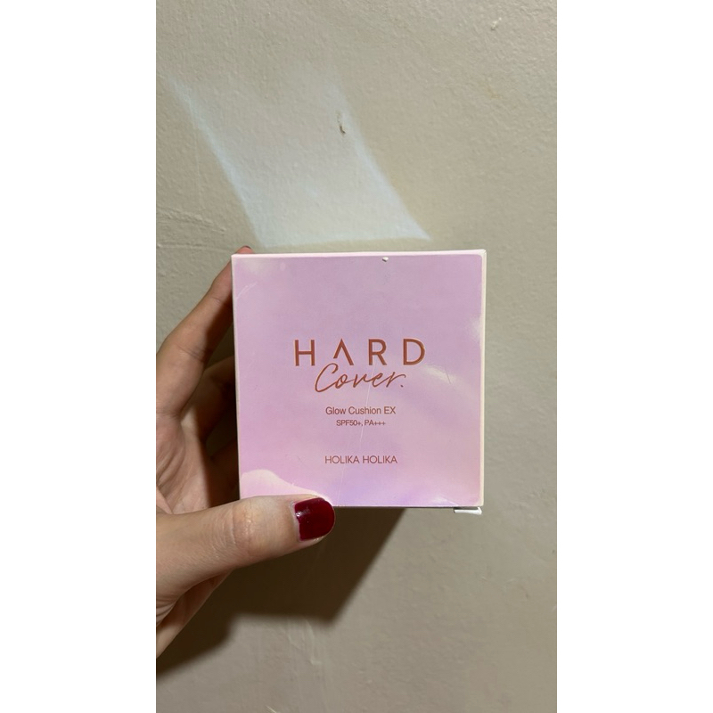 Preloved Holika Holika Hard Cover Glow Cushion EX |  Dewy Finish | Free Refill | Shade 02 Petal