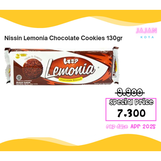 

Nissin Lemonia Chocolate Cookies 130gr