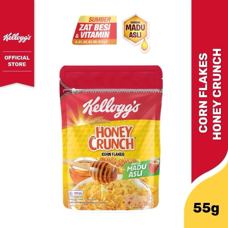

Kellogg's Corn Flakes Sereal / Froot Loops / Honey Crunch Corn Flakes 55gr POUCH