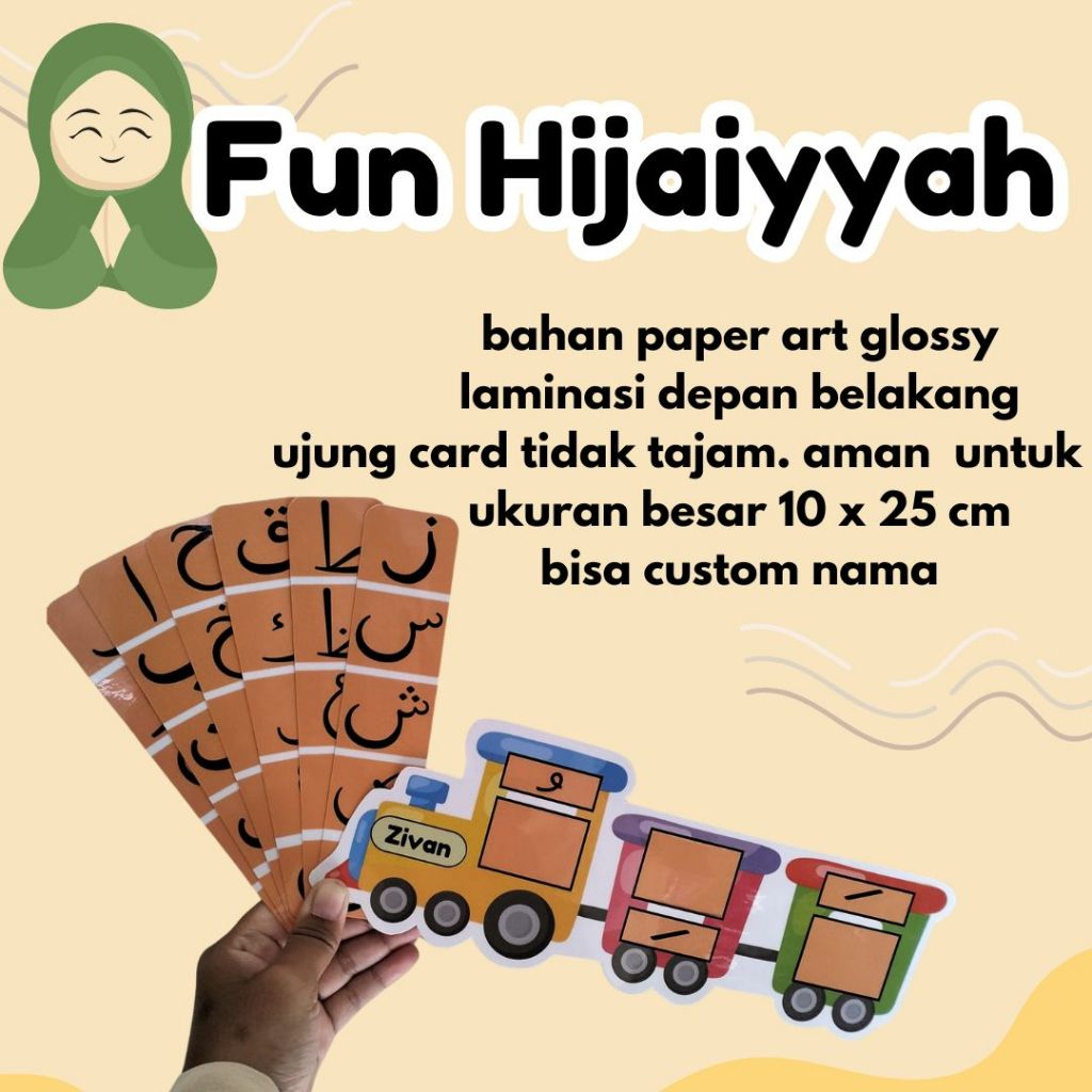 Belajar Hijaiyyah Mainan Edukatif Anak Paud TK Media Belajar Anak Paud TK