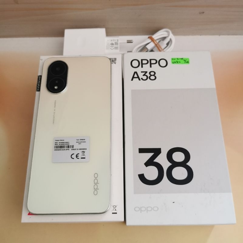 Oppo A38 ram 4GB 128GB Bekas Fullset Resmi - second