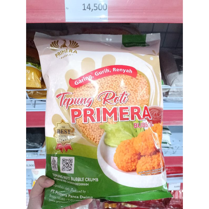 

[ 500 GRAM ] Tepung Panir Primera Bubble Crumb Orange 500 Gram