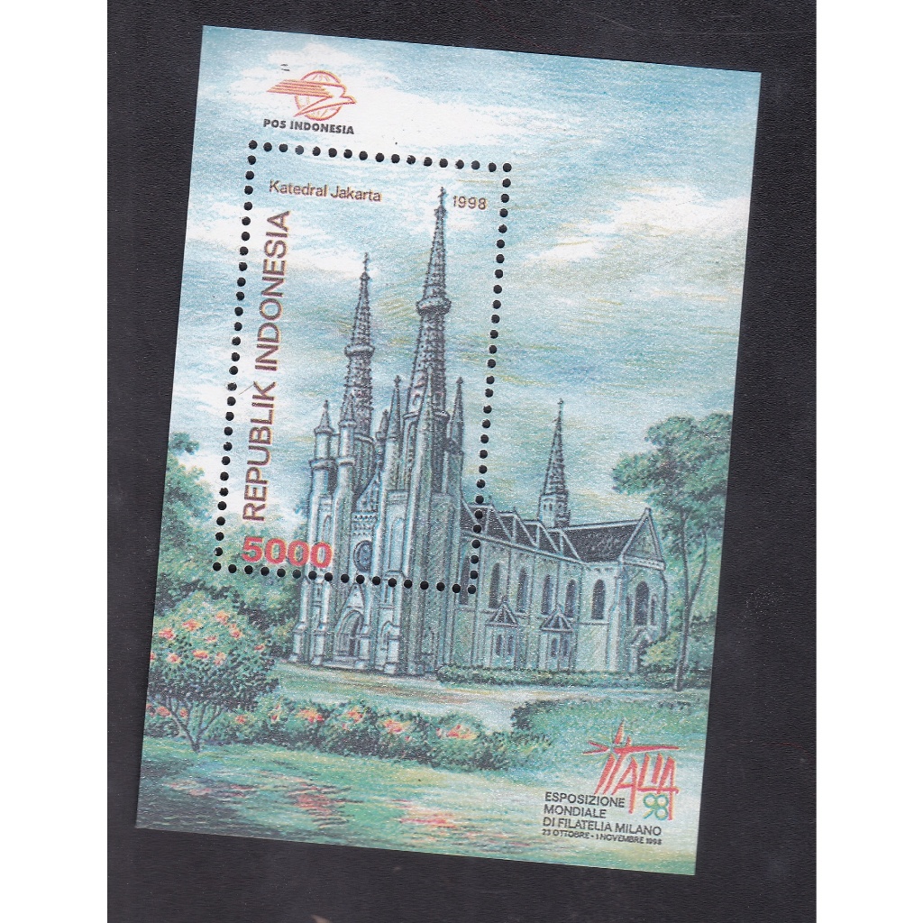 

A 9055 SATU BUAH SS SOUVENIR SHEET PRANGKO INDONESIA TEMA KATEDRAL JAKARTA DENGN KONDISI MNH MINT NEVER HINGED