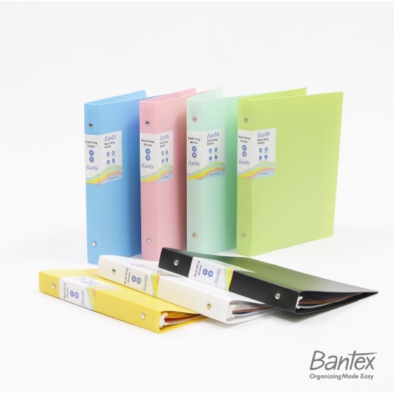 

Bantex BINDER POLOS A5 Trendy Multi Ring Binder 20 Hole