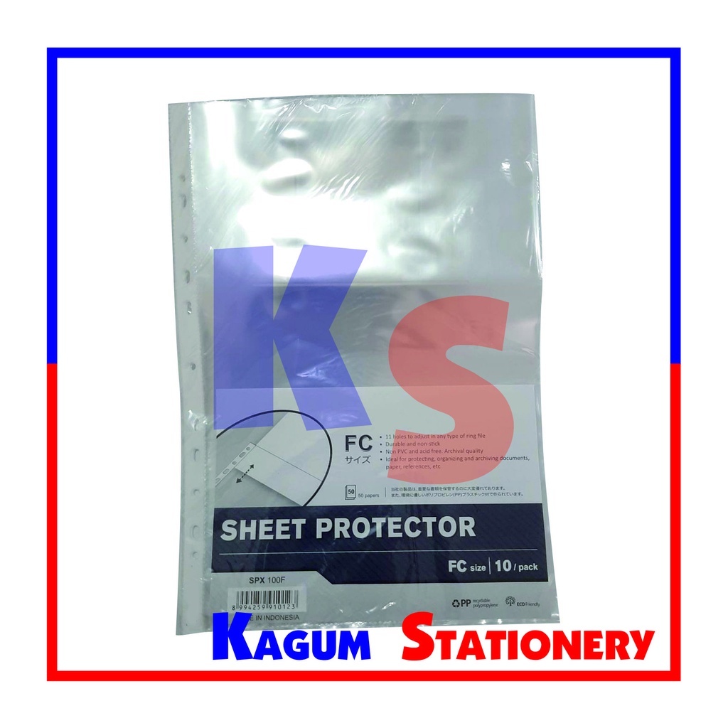 

INTERX SHEET PROTECTOR FC 100 PCS SPX200F