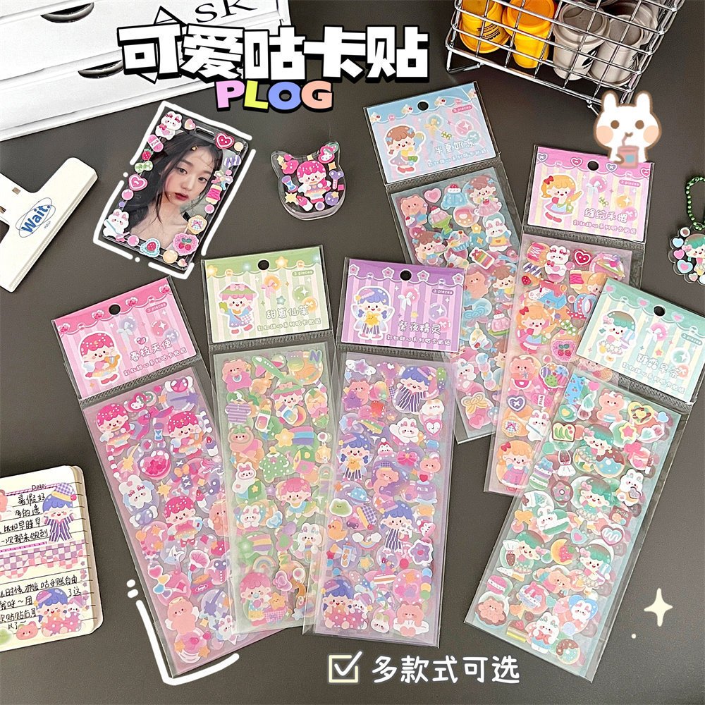 

Sticker colorful dekorasi stiker photocard lucu