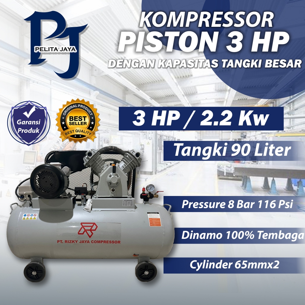 Kompresor Angin 3 HP Compressor udara 2.2 Kw kompresor Piston