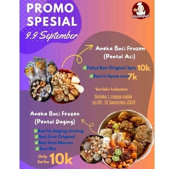 

PROMO Spesial 9.9 Aneka Boci Momiput