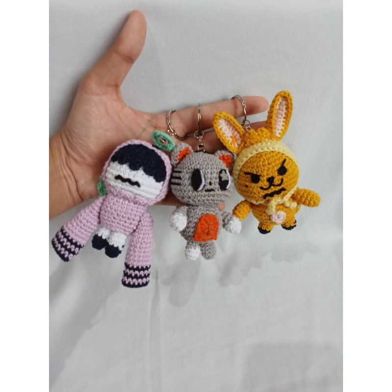 Ppulbatu TXT Crochet Keychain/Gantungan Kunci Rajut Ppulbatu TXT