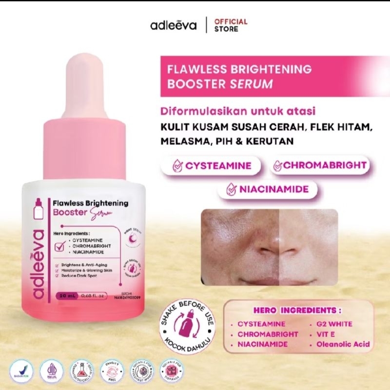 FLAWLESS BRIGHTENING BOOSTER SERUM ADLEEVA BY ADEEVA SKINCARE