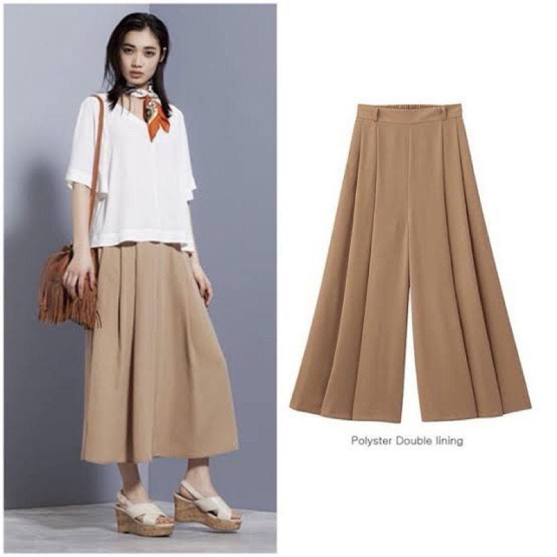 Preloved Kulot Uniqlo GU by UNIQLO Palazzo CULLOTE- kulot wide/kulot palazzo
