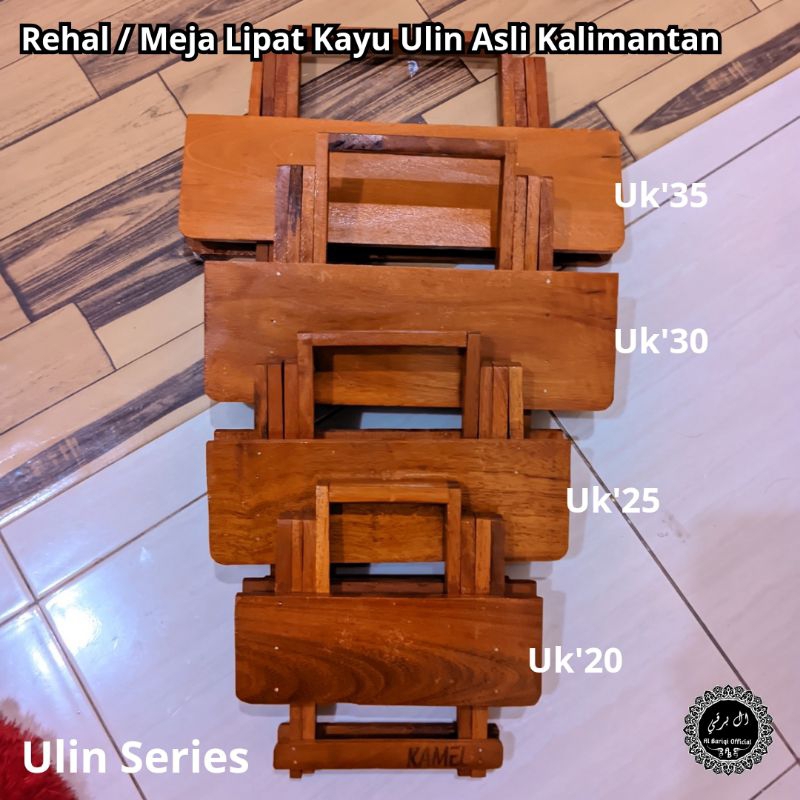 [ULIN SERIES] Rehal Kayu Ulin / Rekal Meja Belajar Meja Lipat Rehal Kayu Ulin Terlaris Asli Kalimant