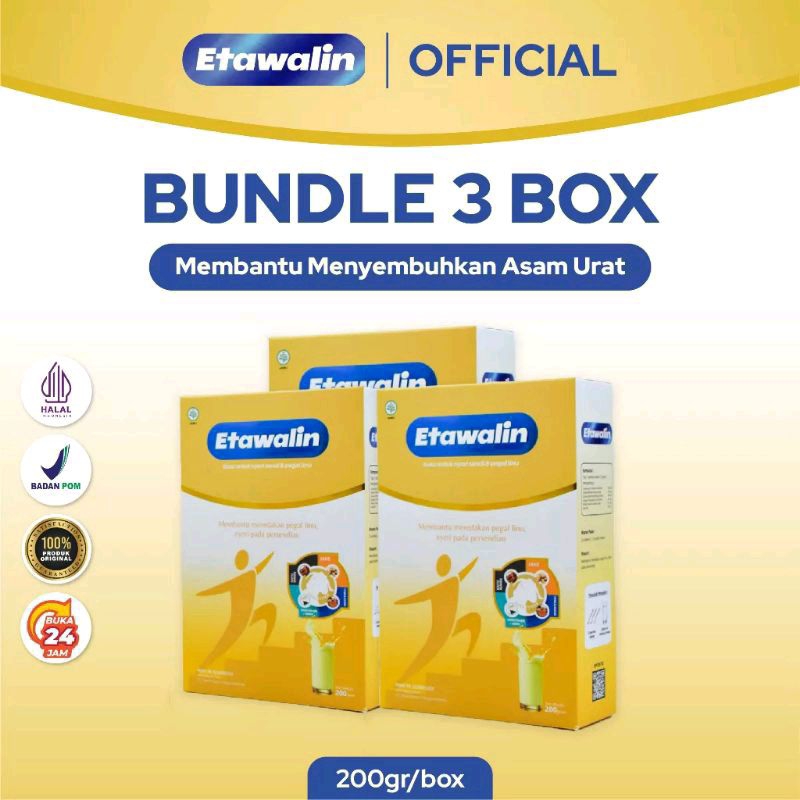 

Etawalin untuk nyeri sendi dan tulang Original Paket 3 Box