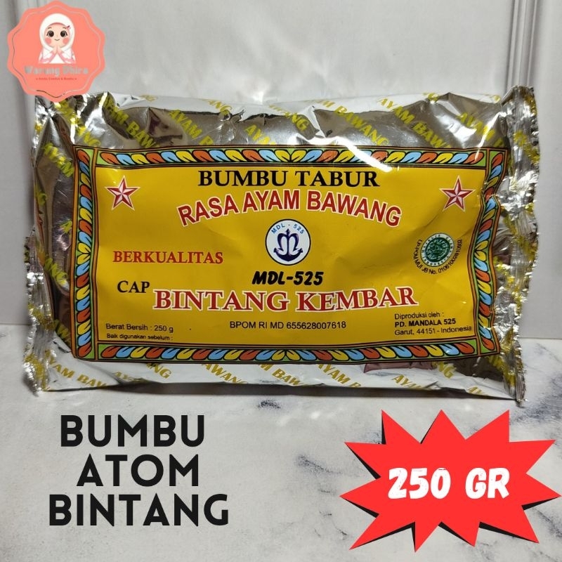 

Bumbu Penyedap Cap Bintang Kembar Bumbu Masak Bumbu Atom Bintang 250gr