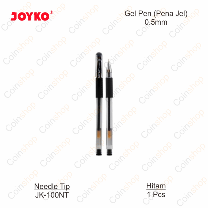 

Joyko JK-100NT Gel Pen Pulpen Pena Biru Hitam Merah 0.5mm Per Pcs