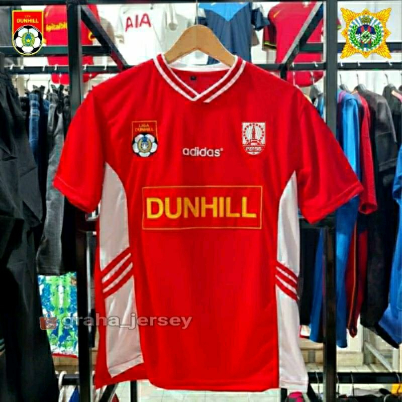 Jersey PERSIS SOLO Home 1994 - 1995 Liga Dan Hil MERAH Retro PRINTING atau BORDIR