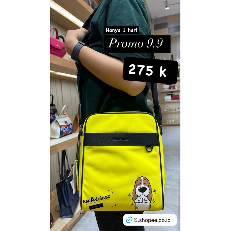 [espanolasz] FLASH SALE Hush Puppies Bag  for man sale 100% original store