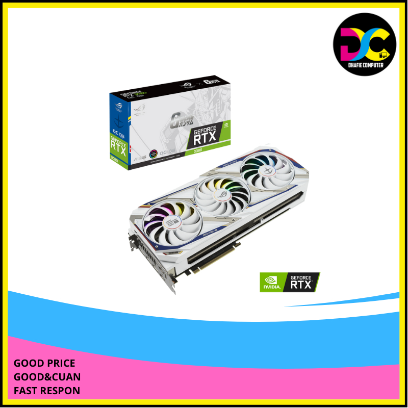ASUS STRIX RTX 3080 GUNDAM 10GB OC WHITE ROG 10G RTX3080 GDDR6X VGA