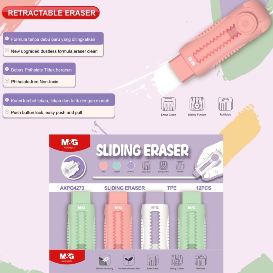 

Penghapus M&G Gaspard Et Lisa Sliding Stick Eraser AXPQ4273 / AXP963KL