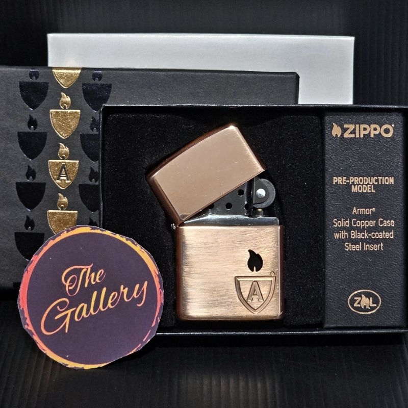 46171 ORIGINAL ZIPPO ARMOR COPPER WITH EPOXY INLAY