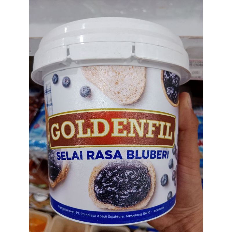 

Goldenfil selai rasa blueberry 1 kg