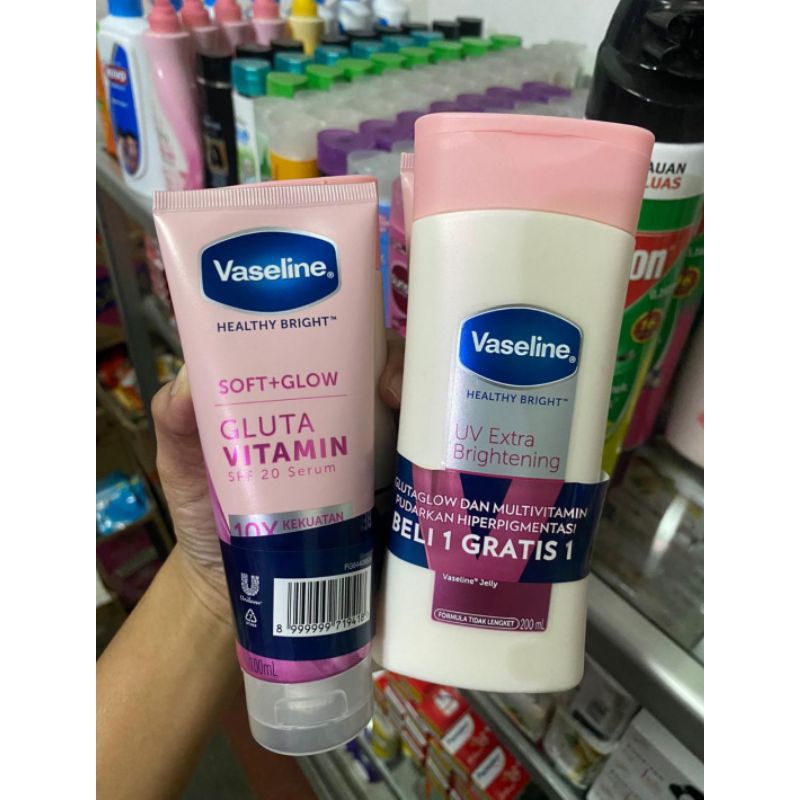 PAKET VASELINE HBL 200ML FREE SERUM