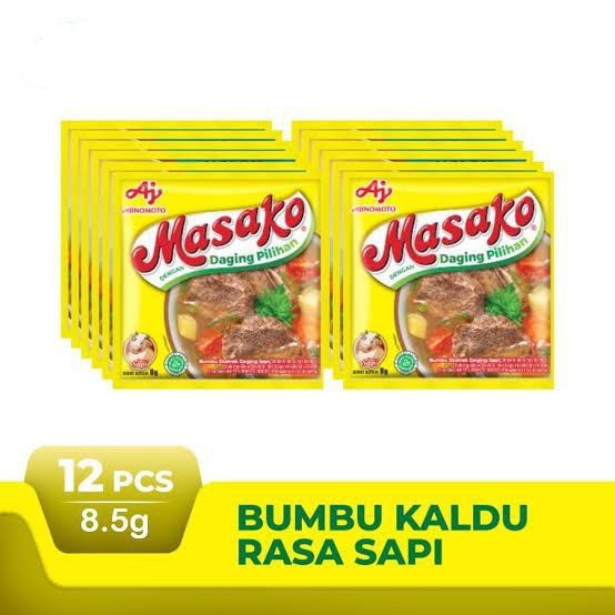 

Masako Rasa Sapi 8.5 gr Isi 12 Sachet