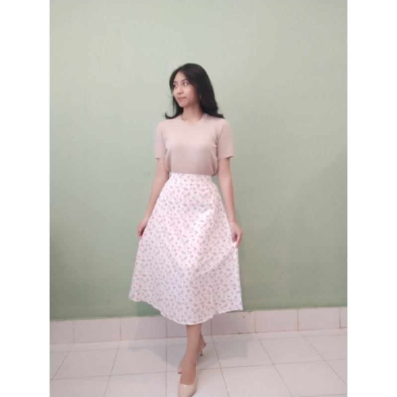 Rok Panjang Motif Bunga Pr,emium Original Bangkok Rok Panjang Motif Bunga