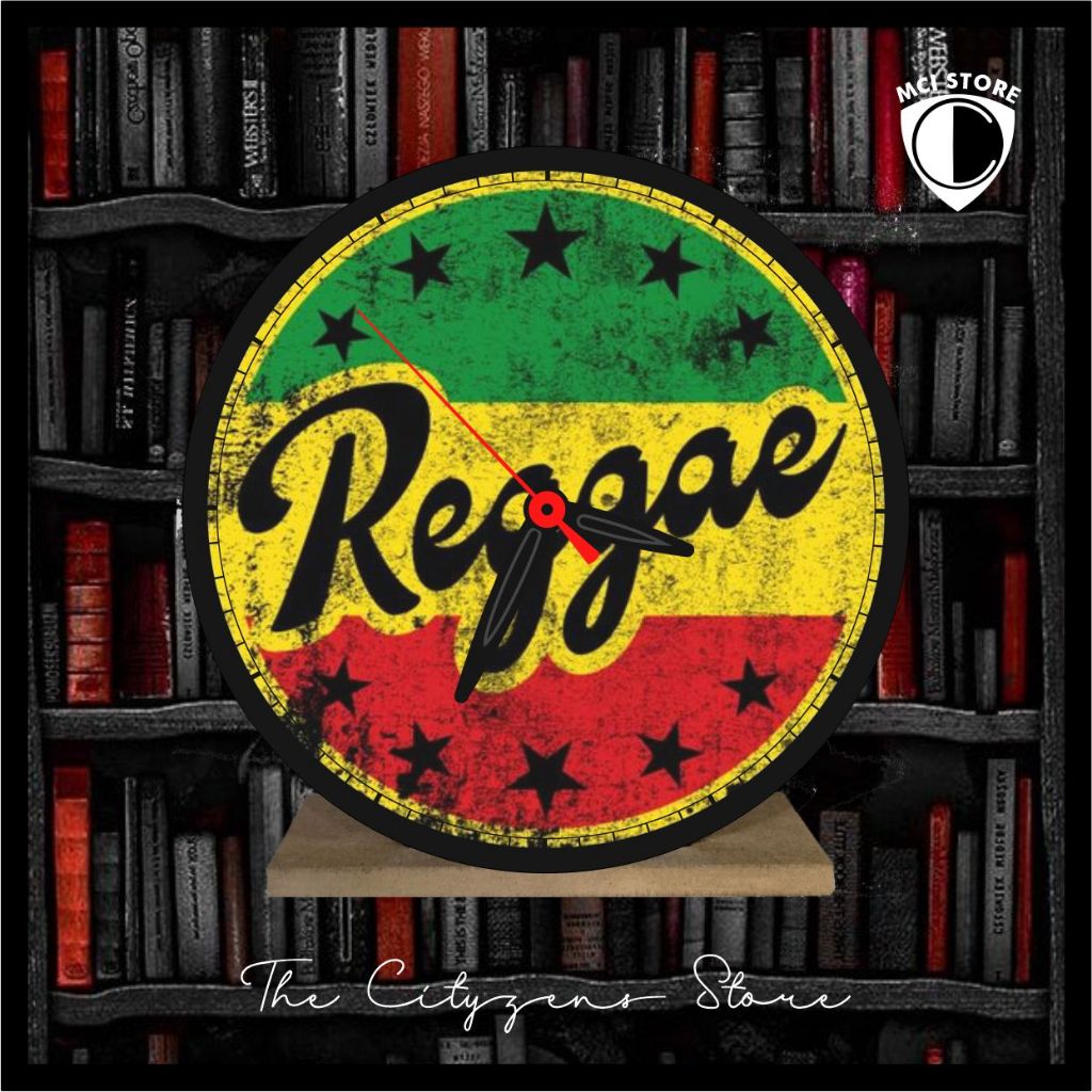 Jam Meja Kayu Custom Reggae 1