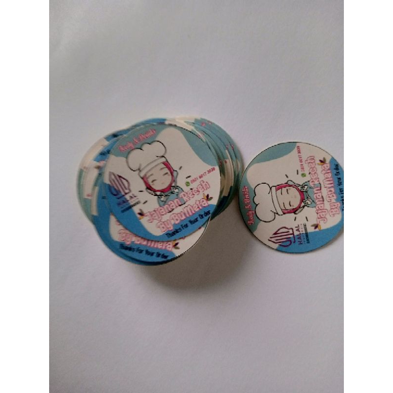 

Stiker produk kemasan Custom (ANTI LUNTUR) *F4