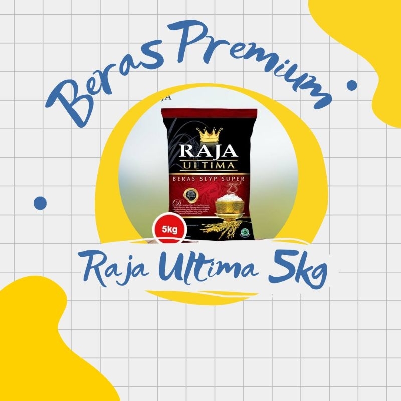 

Beras Premium Raja Ultima 5kg - Beras Raja Platinum Ultima - Beras Pulen