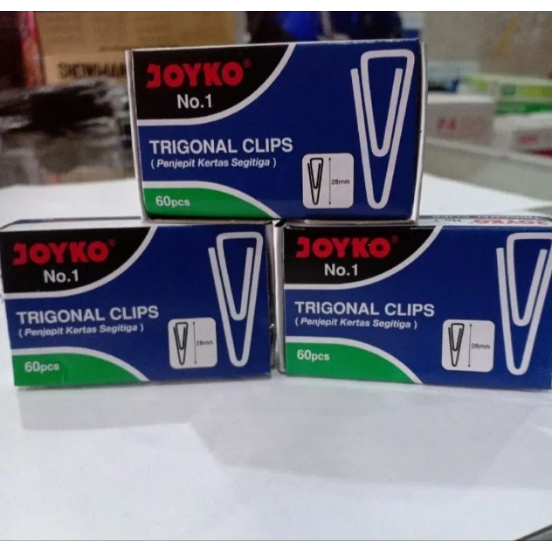 

clip kertas / penjepit kertas / paperclip joyko / paperclip joyko no.1 / paperclip koyko tanggung