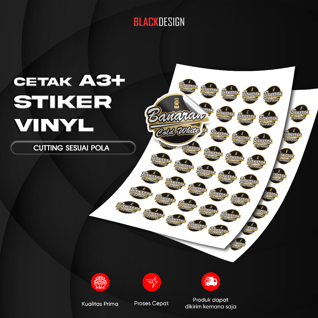 

CETAK STIKER LABEL TAHAN AIR / STIKER VINYL / LABELK STIKER MAKANAN