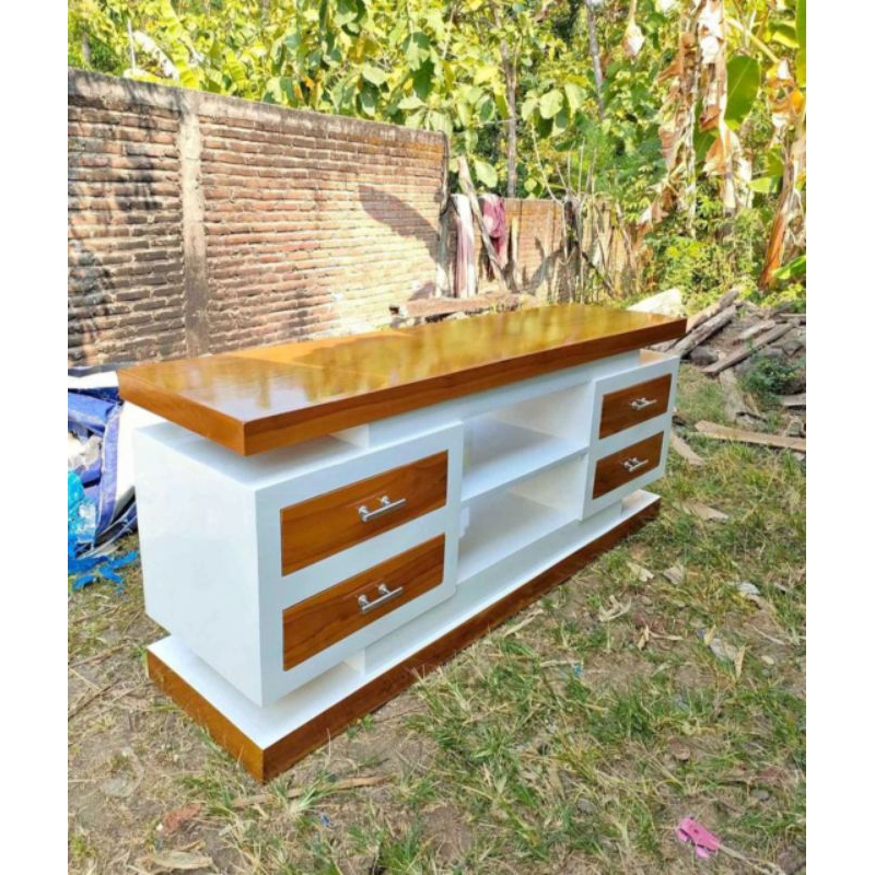 nakas tv bufet TV jati minimalis