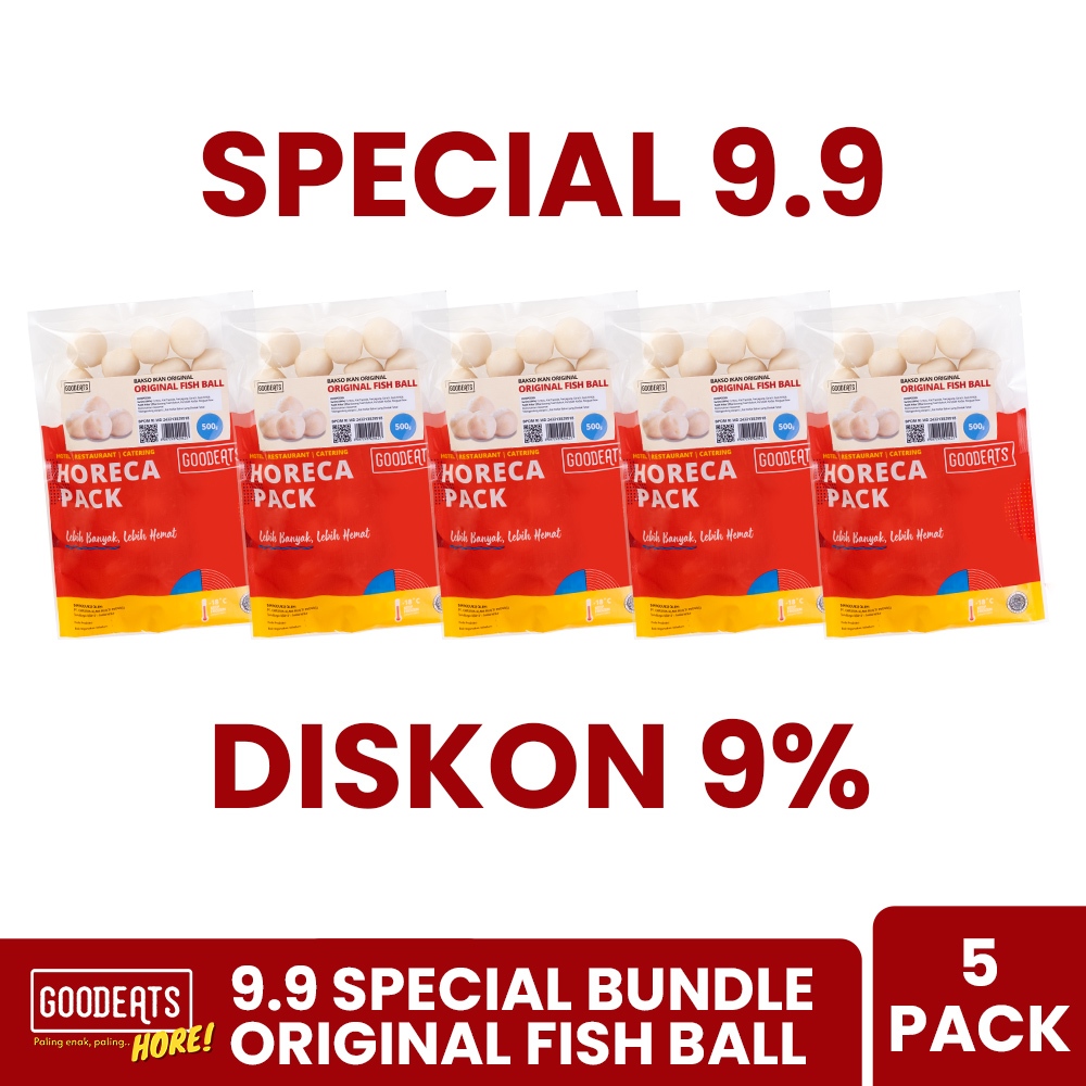 

SPECIAL 9.9 - GOOD EATS BUNDLE ORIGINAL 500 GR - 5 PACK