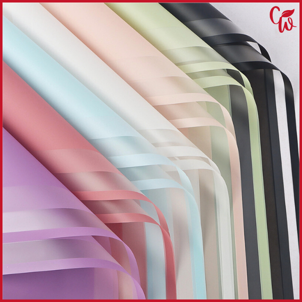 

Kertas Cellophane Buket Bunga Double Frame Color Flower Wrapping Paper Celophane KB6110