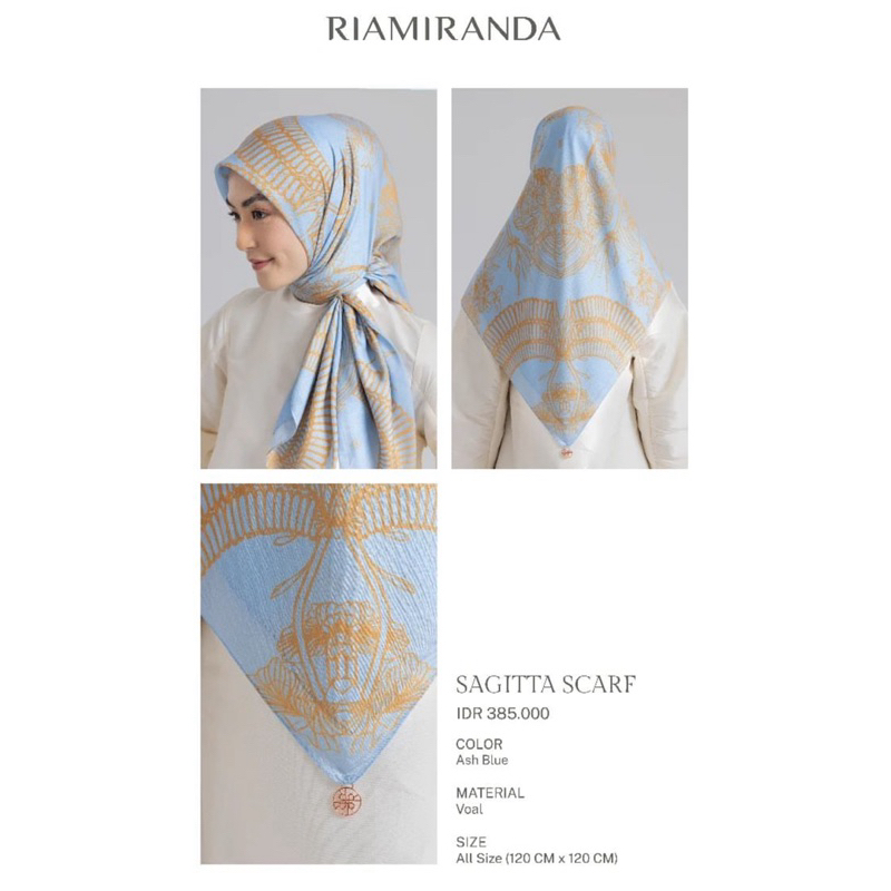 SAGITTA SCARF RIA MIRANDA, NEW ORIGINAL WITH BOX