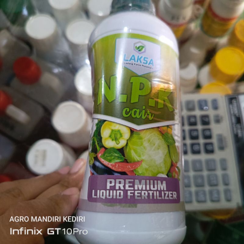 Pupuk NPK plus ZPT Laksa 500ml pupuk vegetatif tanaman