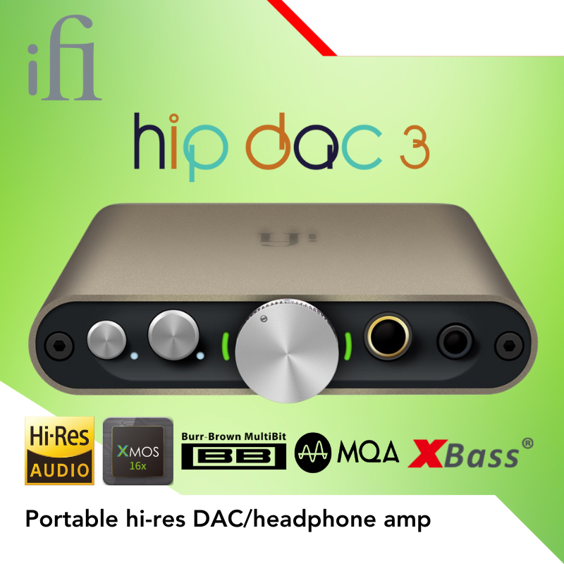 Headphone Amplifier iFi Hip DAC 3 DAC3 Portable Hi-Res DAC / Headphone Amplifier