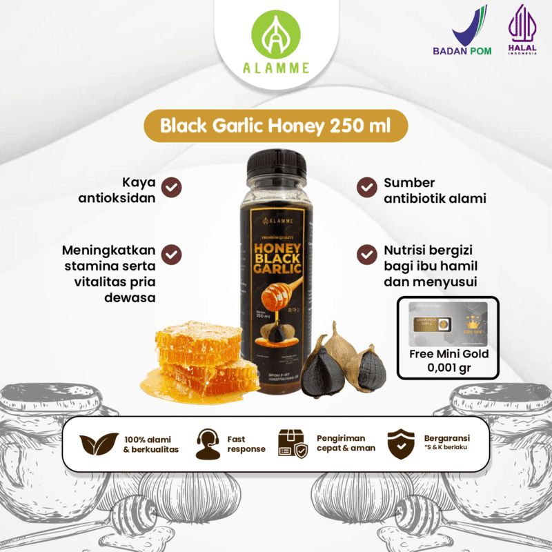 

Honey Black Garlik Bawang Hitam