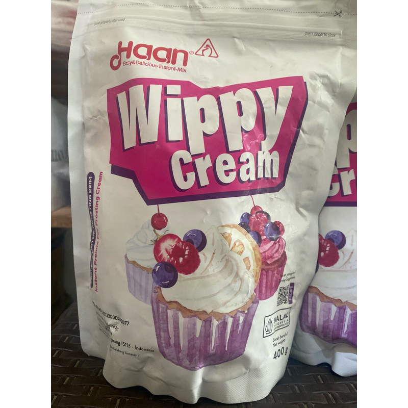 

whippy cream Haan 400 gram