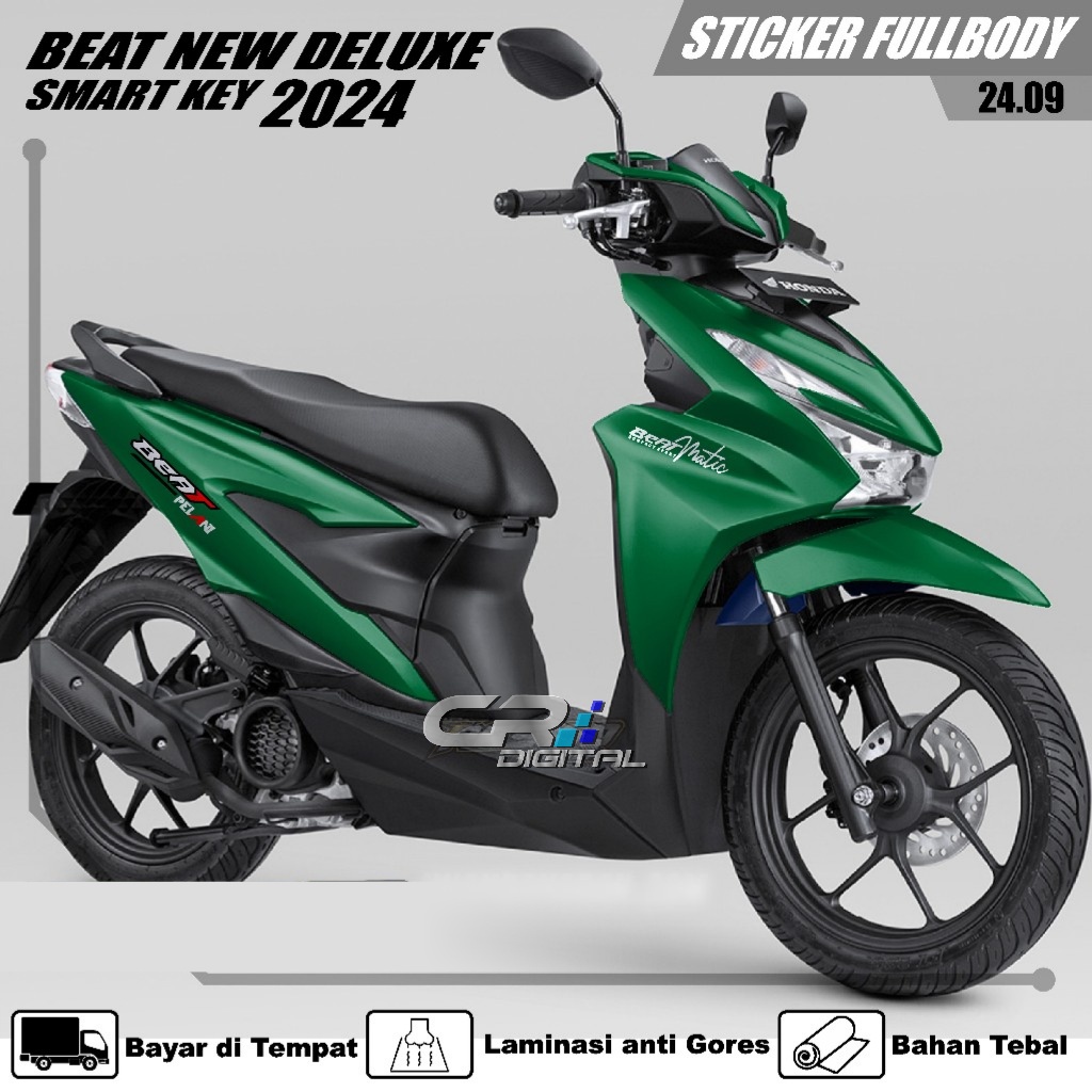 Decal Sticker Honda Beat New Deluxe Smart Key 2024 Sticker Beat Deluxe Beat Street Smart Key Pelan G