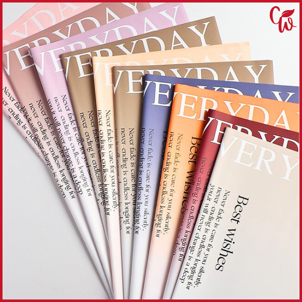 

20 Lembar Flower Wrapping Waterproof 2 Color Bicolor Kertas Buket Bunga Dua Warna KB6133